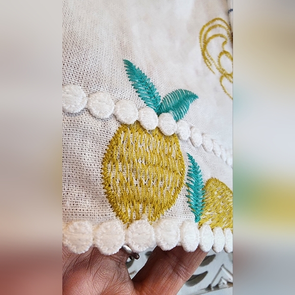 CAROLINE CONSTAS EMBROIDERY LINEN SHORTS NWOT WOMENS SIZE 4 - Picture 16 of 16